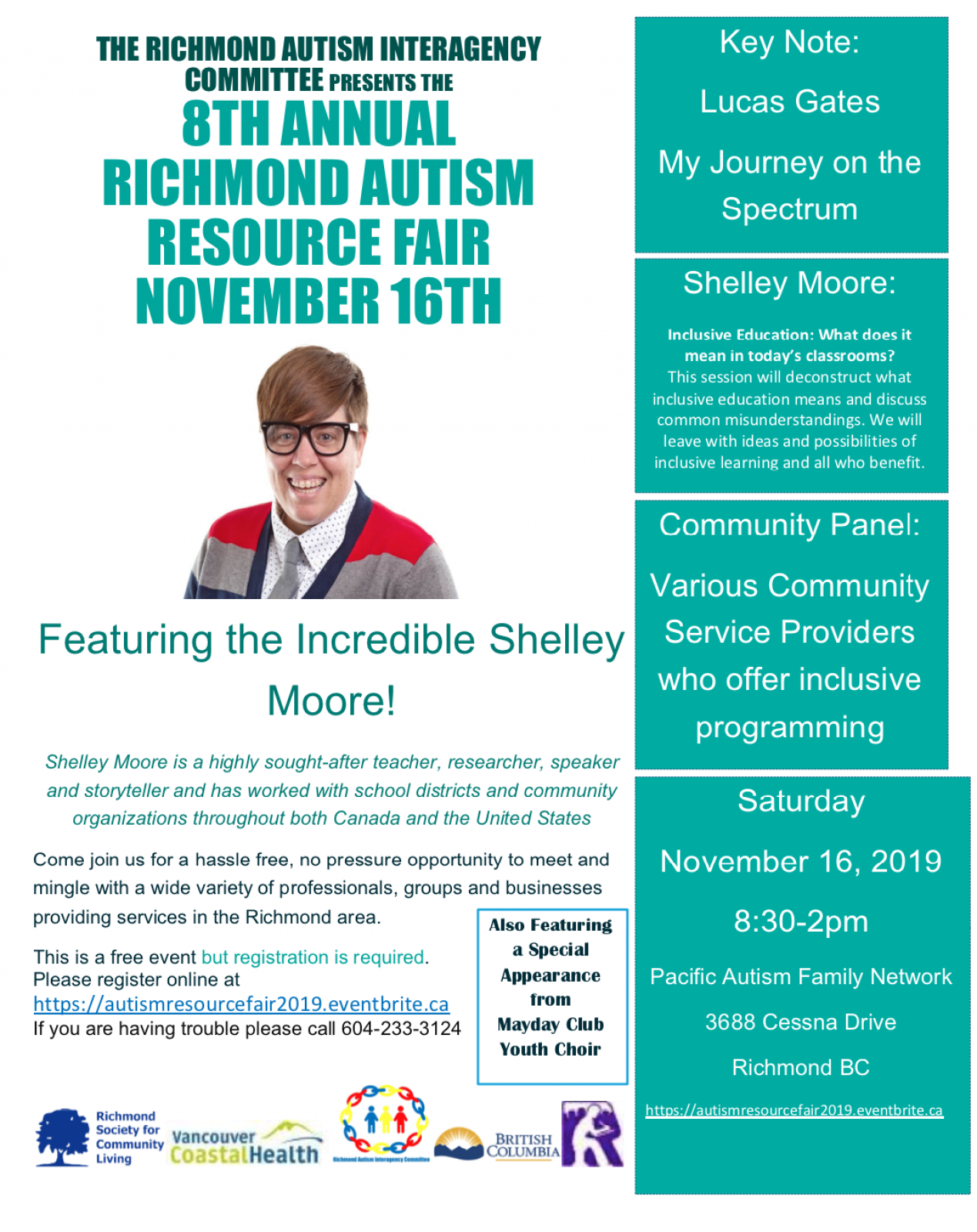 Richmond Autism Resource Fair November 16 Anderson Elementary School
